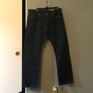 Straight Levi men’s dark jeans